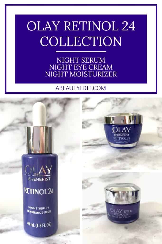 Olay Retinol 24 Night Serum, Eye Cream & Moisturizer Skincare Review