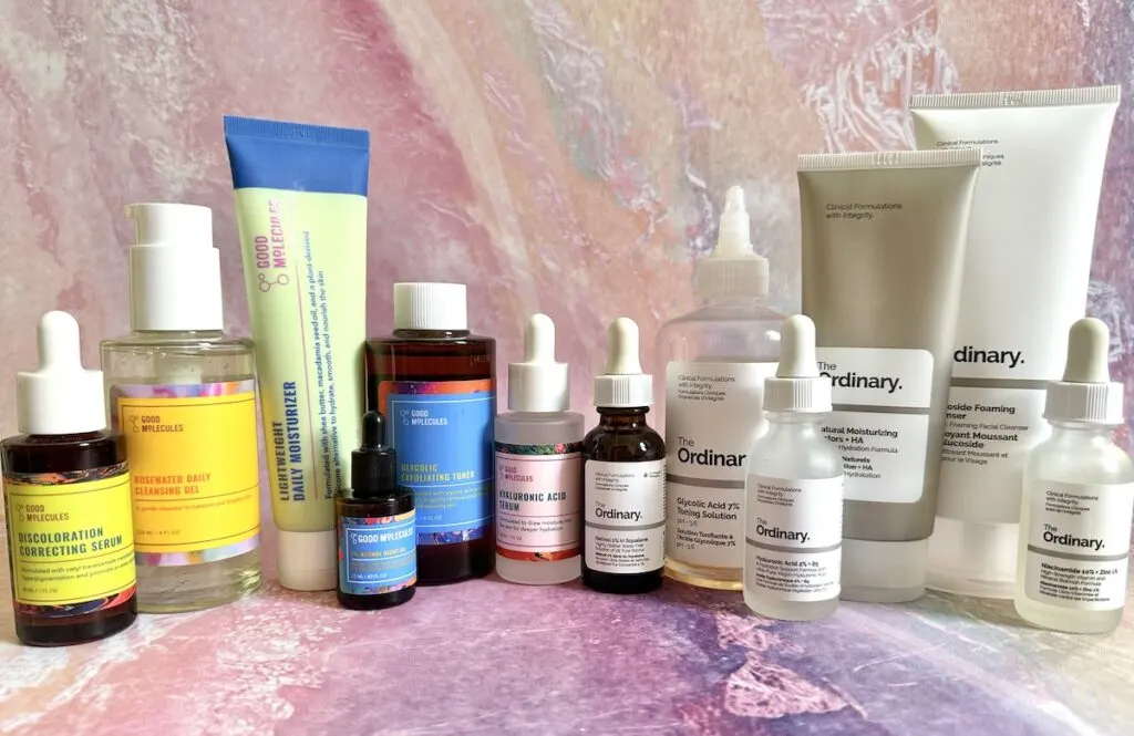 Good Molecules vs The Ordinary skincare products.