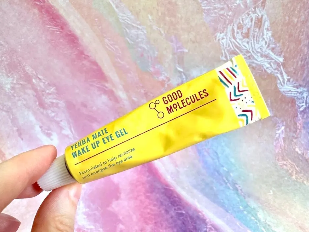 Good Molecules Yerba Mate Wake Up Eye Gel, handheld.
